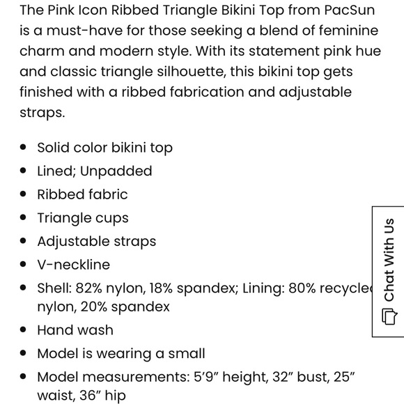 PACSUN Ribbed Triangle Bikini Set - Picture 5 of 5